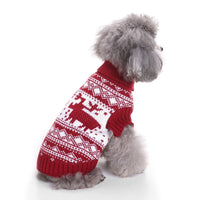 HKM-795155 Cozy Wool Pet Sweater for Autumn and Winter - Stylish England Style, Multiple Sizes Available