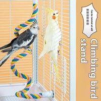 HKM-795219 Climbing Nibbling Toy Bird with Plastic Stand - Multiple Sizes Available