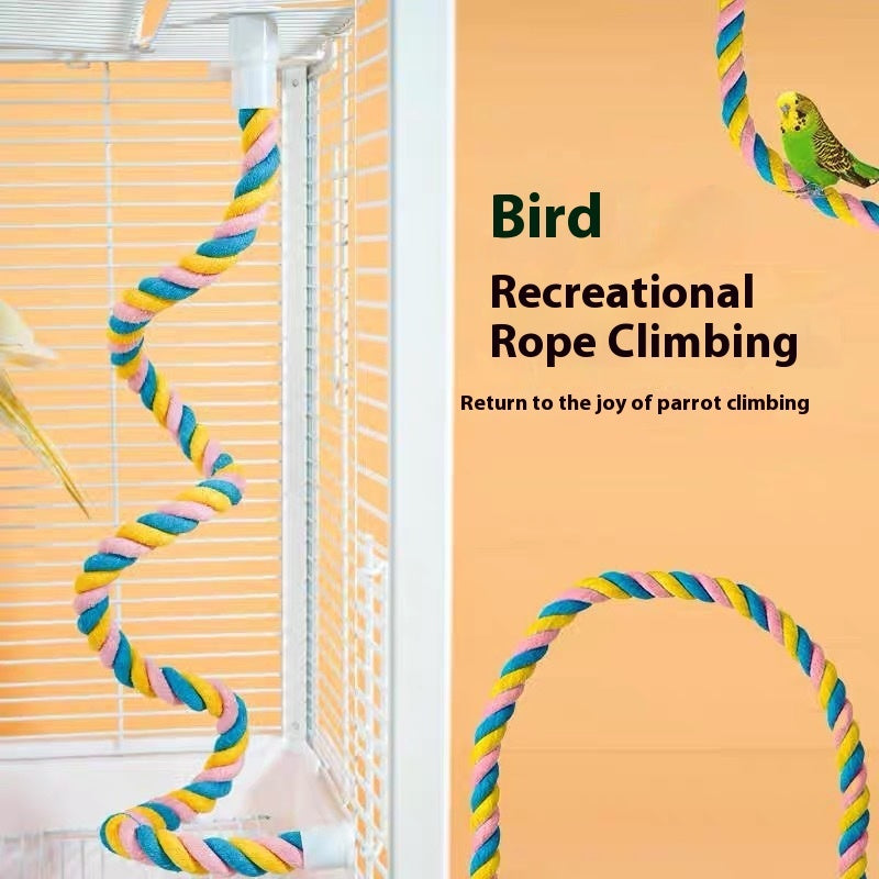 HKM-795219 Climbing Nibbling Toy Bird with Plastic Stand - Multiple Sizes Available