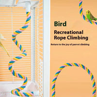 HKM-795219 Climbing Nibbling Toy Bird with Plastic Stand - Multiple Sizes Available