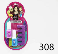 HKM-795283 Kids Pretend Play Cosmetic Makeup Set with Lipstick and Nail Polish for Ages 2-14