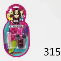 HKM-795283 Kids Pretend Play Cosmetic Makeup Set with Lipstick and Nail Polish for Ages 2-14