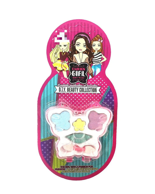 Kids Pretend Play Cosmetic Makeup Set with Lipstick and Nail Polish for Ages 2-14