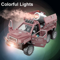 HKM-795539 Electric Spray Truck Toy with Music and Lights for Kids Ages 2-13