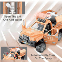 HKM-795539 Electric Spray Truck Toy with Music and Lights for Kids Ages 2-13