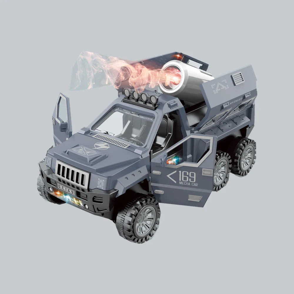 HKM-795539 Electric Spray Truck Toy with Music and Lights for Kids Ages 2-13