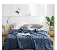 HKM-795603 Washed Cotton Summer Quilt - Lightweight, Breathable, Skin-Friendly Options