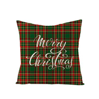 HKM-795731 Nordic Style Green Series Linen Christmas Pillow Cover, 45x45cm, Various Patterns