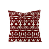 HKM-795731 Nordic Style Green Series Linen Christmas Pillow Cover, 45x45cm, Various Patterns