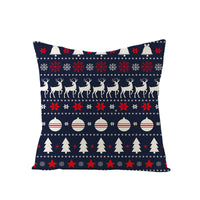 HKM-795731 Nordic Style Green Series Linen Christmas Pillow Cover, 45x45cm, Various Patterns