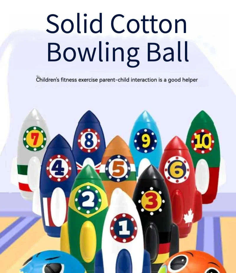 HKM-796115 Children's Bowling Toy Set for Indoor and Outdoor Fun – Eco-Friendly Material, Suitable for Ages 2 and Up