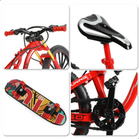 HKM-796243 1:8 Scale Die-Cast Mini Mountain Bike Model in Alloy - Unisex Toy for Ages 5 and Up