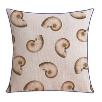 HKM-796243 Classical Seaweed Starfish Thick Cotton Linen Pillow Cover - Multiple Sizes Available