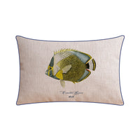 HKM-796243 Classical Seaweed Starfish Thick Cotton Linen Pillow Cover - Multiple Sizes Available