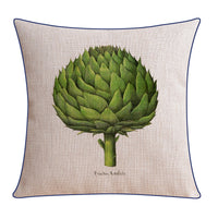 HKM-796243 Classical Seaweed Starfish Thick Cotton Linen Pillow Cover - Multiple Sizes Available