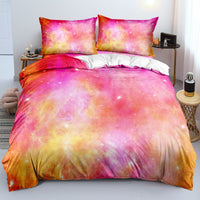 HKM-796435 Cartoon Anime Digital Printed Three-Piece Bedding Set in Yellow
