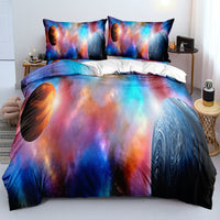 HKM-796435 Cartoon Anime Digital Printed Three-Piece Bedding Set in Yellow