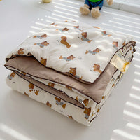 HKM-796435 Washed Cotton Double-layer Summer Quilt with Soybean Fiber Filling, 3 Sizes Available
