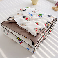 HKM-796435 Washed Cotton Double-layer Summer Quilt with Soybean Fiber Filling, 3 Sizes Available
