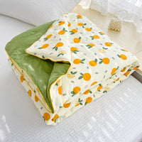 HKM-796435 Washed Cotton Double-layer Summer Quilt with Soybean Fiber Filling, 3 Sizes Available