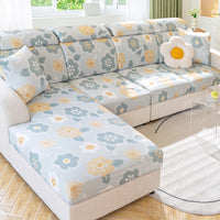HKM-796755 Fashionable Ice Silk Sofa Cover with Various Print Designs and Size Options