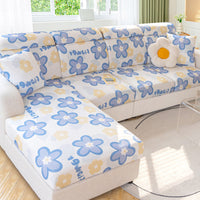 HKM-796755 Fashionable Ice Silk Sofa Cover with Various Print Designs and Size Options