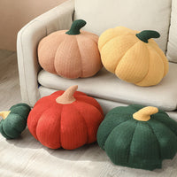 HKM-796755 Pumpkin Round Silk Plush Pillow in Various Colors and Sizes