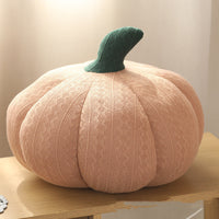 HKM-796755 Pumpkin Round Silk Plush Pillow in Various Colors and Sizes