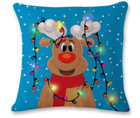 HKM-796819 Linen Cushion Cover 45x45cm with PP Cotton Filling