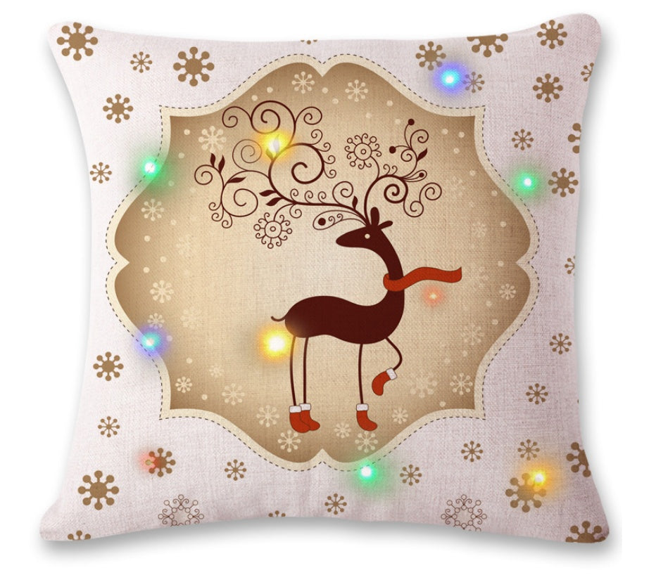 HKM-796819 Linen Cushion Cover 45x45cm with PP Cotton Filling