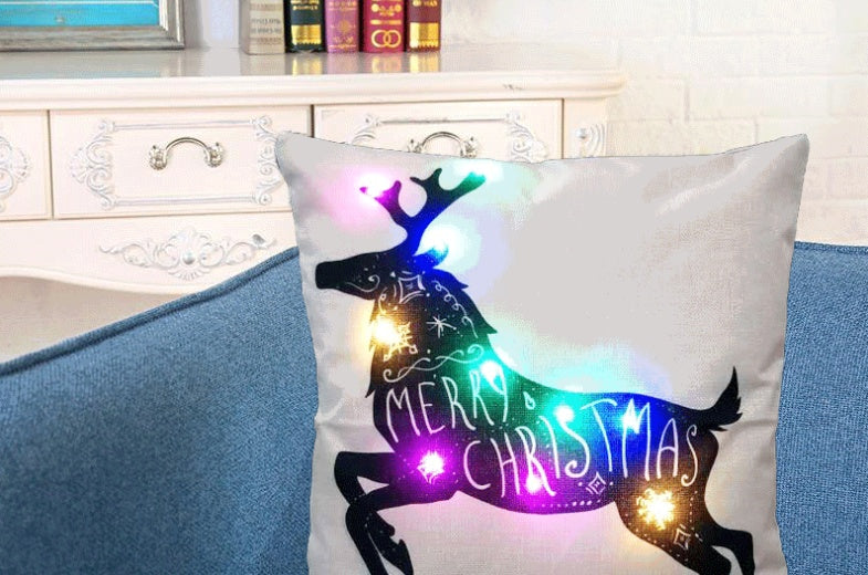 HKM-796819 Linen Cushion Cover 45x45cm with PP Cotton Filling