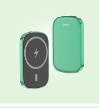 HKM-796819 Magnetic Wireless Portable Power Bank - 8400mAh Lithium Polymer Battery, Compact and Lightweight