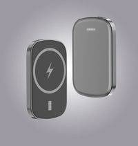 HKM-796819 Magnetic Wireless Portable Power Bank - 8400mAh Lithium Polymer Battery, Compact and Lightweight