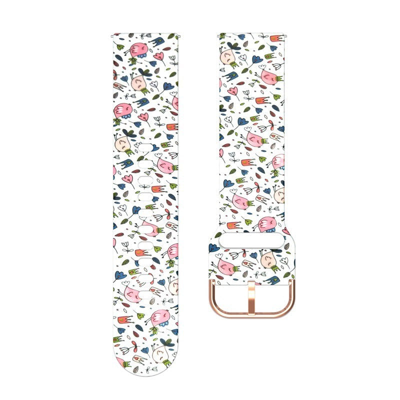 HKM-796947 Silicone Replacement Watch Strap - Compatible with 20mm & 22mm Interfaces