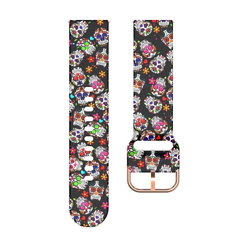 HKM-796947 Silicone Replacement Watch Strap - Compatible with 20mm & 22mm Interfaces