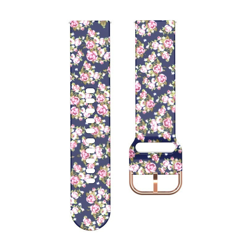 HKM-796947 Silicone Replacement Watch Strap - Compatible with 20mm & 22mm Interfaces