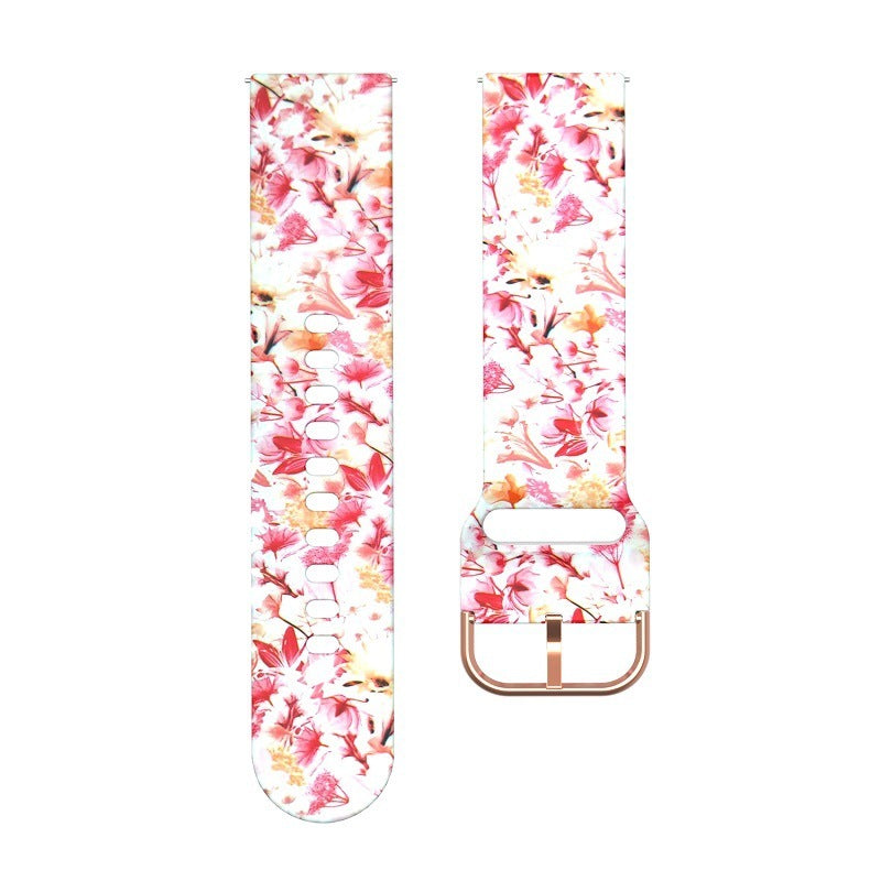 HKM-796947 Silicone Replacement Watch Strap - Compatible with 20mm & 22mm Interfaces