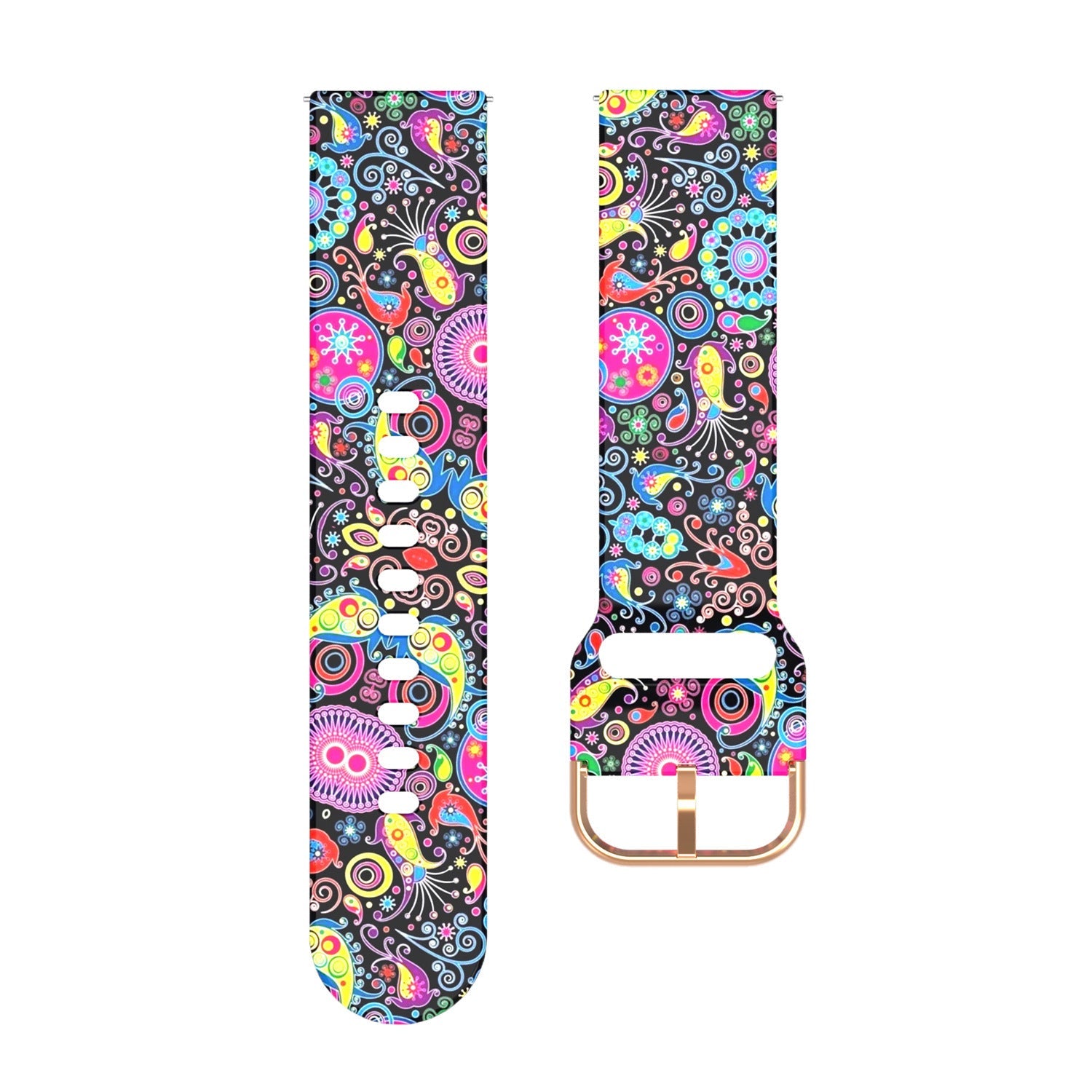 HKM-796947 Silicone Replacement Watch Strap - Compatible with 20mm & 22mm Interfaces