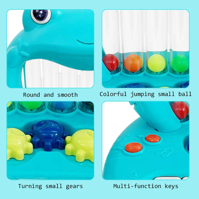 HKM-797011 Electronic Piano Toy for Babies and Kids - Cartoon Frog Design, Early Education Fun