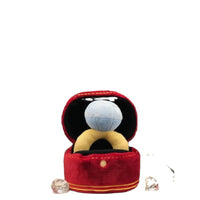 HKM-797075 Plush Dog Chew Toy Ring with Squeaker - Soft Cotton Pet Teething Relief for Puppies and Dogs