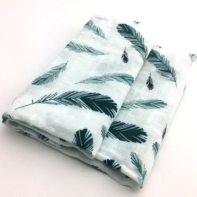 HKM-797267 Cotton Gauze Baby Quilt - Soft 60x60cm Wrap in Multiple Colors