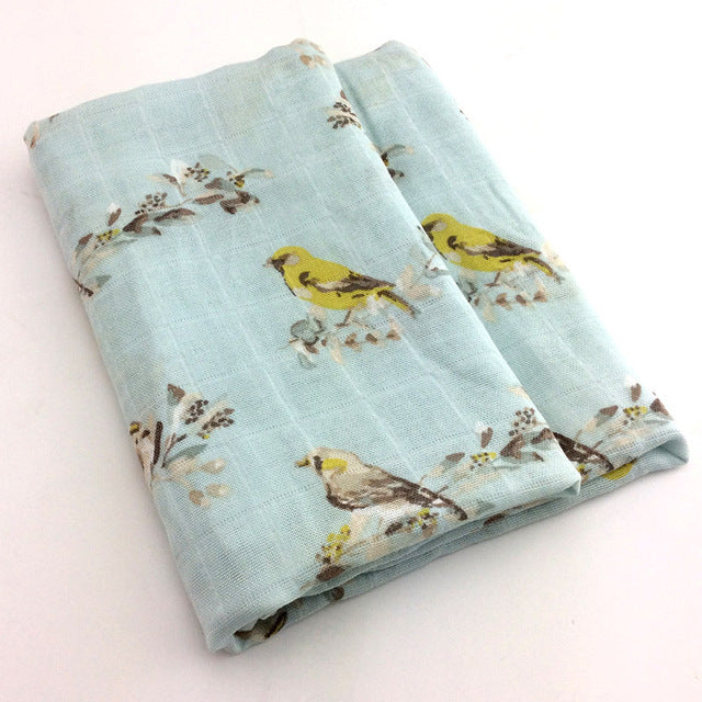 HKM-797267 Cotton Gauze Baby Quilt - Soft 60x60cm Wrap in Multiple Colors