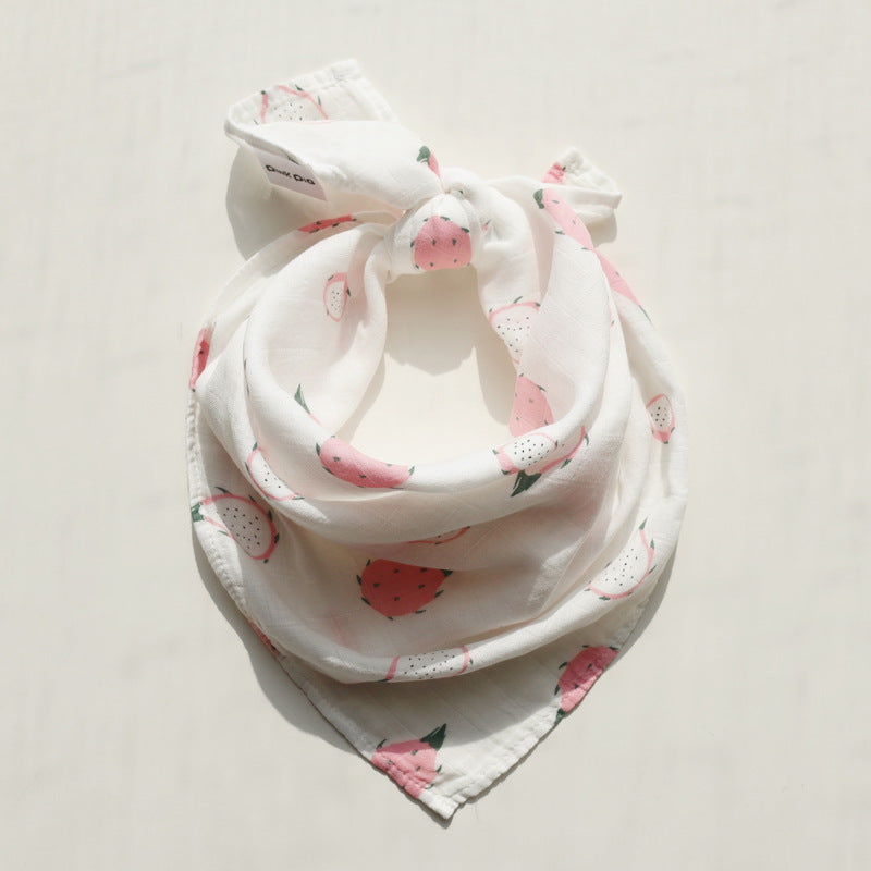 HKM-797267 Cotton Gauze Baby Quilt - Soft 60x60cm Wrap in Multiple Colors