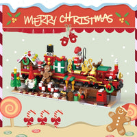 HKM-797395 24 Grid Christmas Scene Building Blocks Blind Box for Ages 7-14, 24 Pieces, Plastic Building Blocks, Fun Holiday Activity