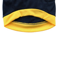HKM-797459 Cotton Jersey Printed Sports Vest for Small Dogs in Green and Black with Yellow Edging
