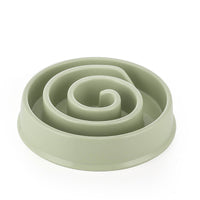 HKM-797459 Slow Food Anti-Tipping Cat Bowl - Split Design, Easy to Clean, Available in Various Colors