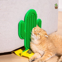 HKM-797523 Cat Hair Removal Corner Scrubber Tickle Toy with Catnip Balls and Mint Powder