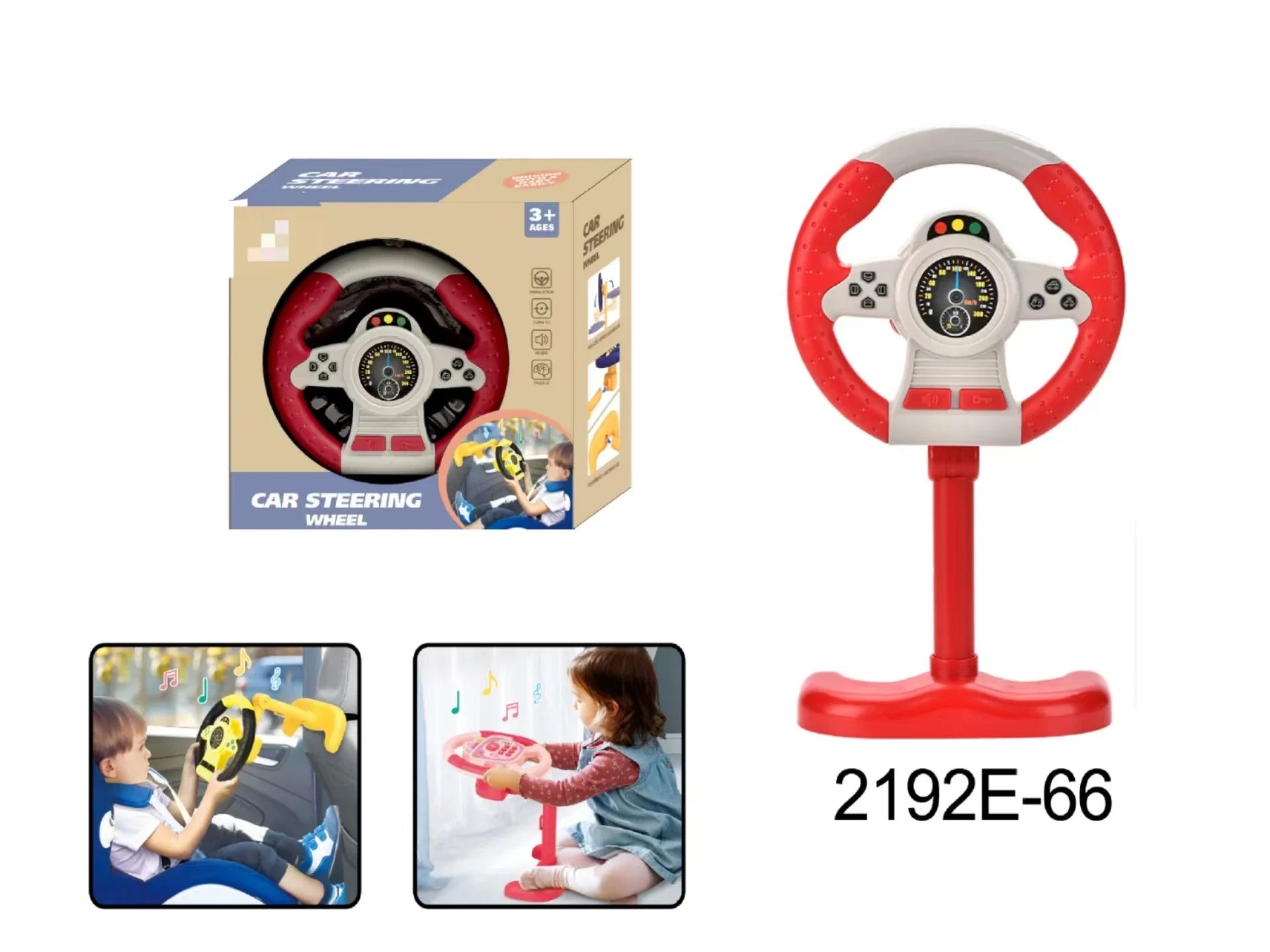 HKM-797587 360 Degree Rotating Baby Steering Wheel Toy for Early Education and Hand Coordination