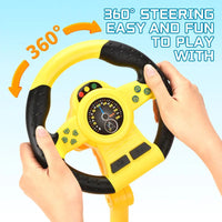HKM-797587 360 Degree Rotating Baby Steering Wheel Toy for Early Education and Hand Coordination