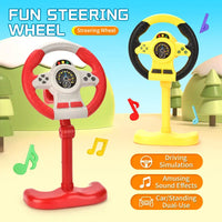 HKM-797587 360 Degree Rotating Baby Steering Wheel Toy for Early Education and Hand Coordination